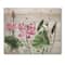 Designart - Vintage Pink Lotuses In The Pond II - Traditional Print on Natural Pine Wood